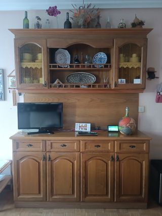 Conjunto Muebles de Salon/Cocina de Madera
