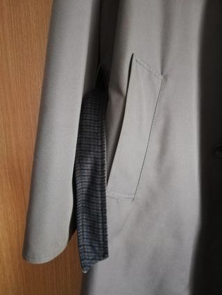 Trench uomo grigio