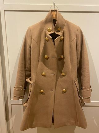 Abrigo camel 70% lana