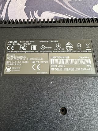 Portátil Asus Vivobook X505B para reparar
