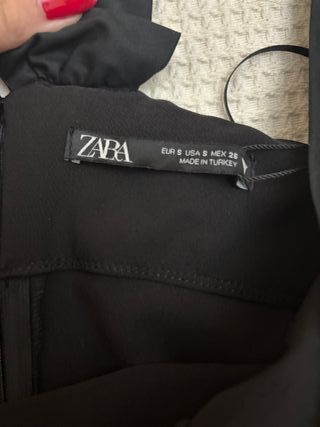 Body Zara negro talla S con lazo