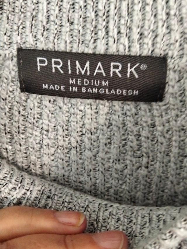 Jersey de punto gris Primark