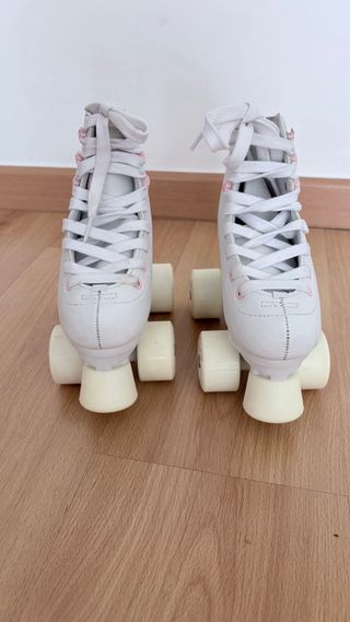Patines Roller Niña Blancos Talla 30