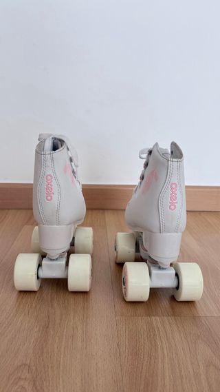 Patines Roller Niña Blancos Talla 30