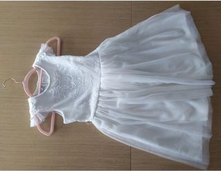 2 Vestidos de Arras Niña Blancos y Azules