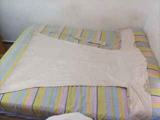 Caftán bordado dorado y blanco talla única