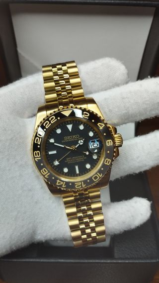 Reloj Seiko Mod GMT-Master II Bruce Wayne Dorado