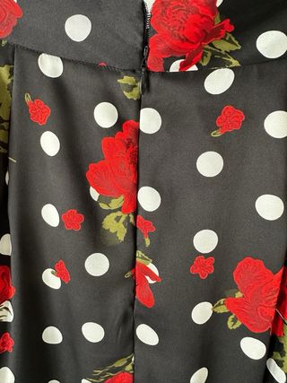 Falda Zara Flamenco Volante Lunares Talla S