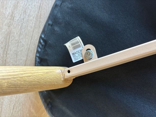  Silla Maisons du Monde Piel Negra