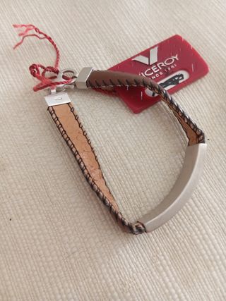 Pulsera Viceroy Cuero y Acero Mujer