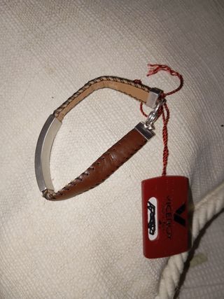 Pulsera Viceroy Cuero y Acero Mujer