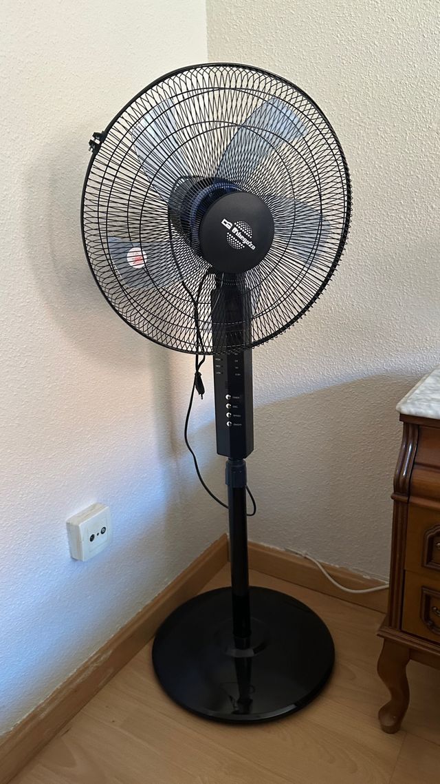 Ventilatore da appoggio nero