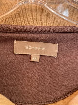 Sudadera Hombre Beige Cuello Cremallera Vintage