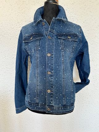 Cazadora vaquera con brillos