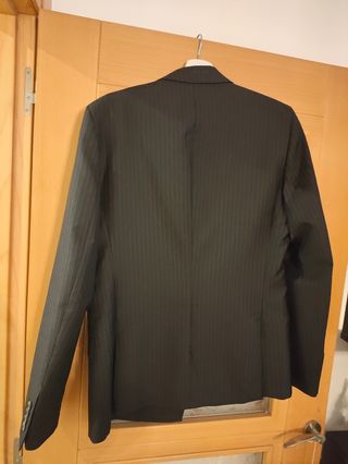 Americana Zara rallas negra/gris Talla M