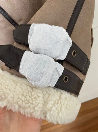 Chaleco Zara Marrón Borrego