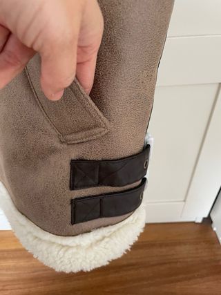 Chaleco Zara Marrón Borrego
