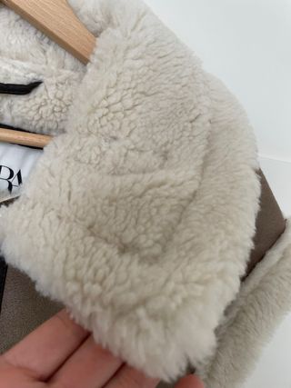 Chaleco Zara Marrón Borrego