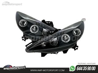 FAROS DELANTEROS OJOS DE ANGEL PARA PEUGEOT 207
