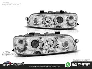 FAROS DELANTEROS OJOS DE ANGEL PARA FIAT PUNTO