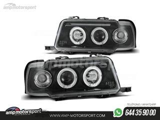 FAROS DELANTEROS OJOS DE ANGEL PARA AUDI 80