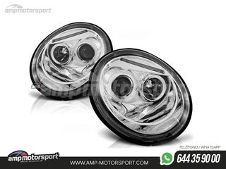 FAROS DELANTEROS OJOS DE ANGEL PARA VOLKSWAGEN NEW BEETLE