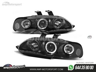 FAROS DELANTEROS OJOS DE ANGEL PARA HONDA CIVIC BERLINA