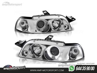 FAROS DELANTEROS OJOS DE ANGEL PARA FIAT PUNTO