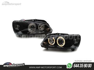 FAROS DELANTEROS OJOS DE ANGEL PARA PEUGEOT 106