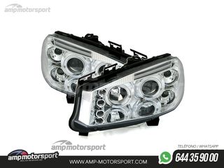FAROS DELANTEROS OJOS DE ANGEL PARA RENAULT MEGANE