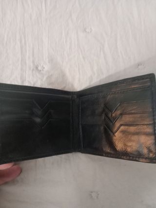 Portafoglio effetto pitone beige e grigio