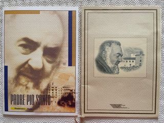 2 Cartelle Francobolli Padre Pio