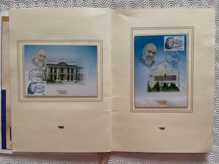 2 Cartelle Francobolli Padre Pio