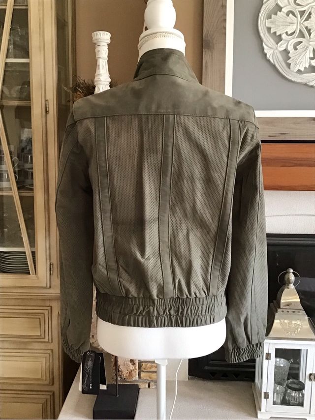 Chaqueta Mango Ante Caqui