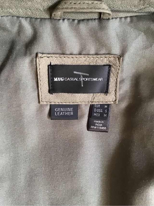 Chaqueta Mango Ante Caqui