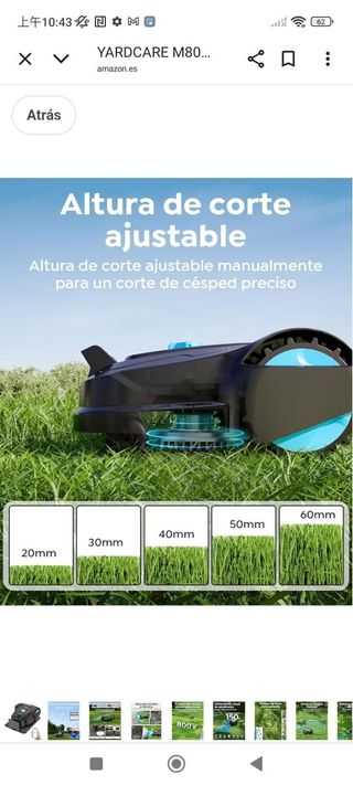 Robot cortacésped YARDCARE M800Plus