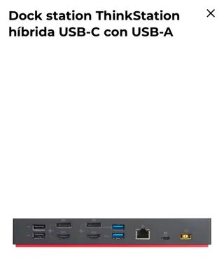Dock Station Lenovo USB-C Nueva sin desprecintar 