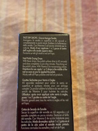 PUPA:”Fast Dry Drops” Gocce Asciuga Smalto NUOVO