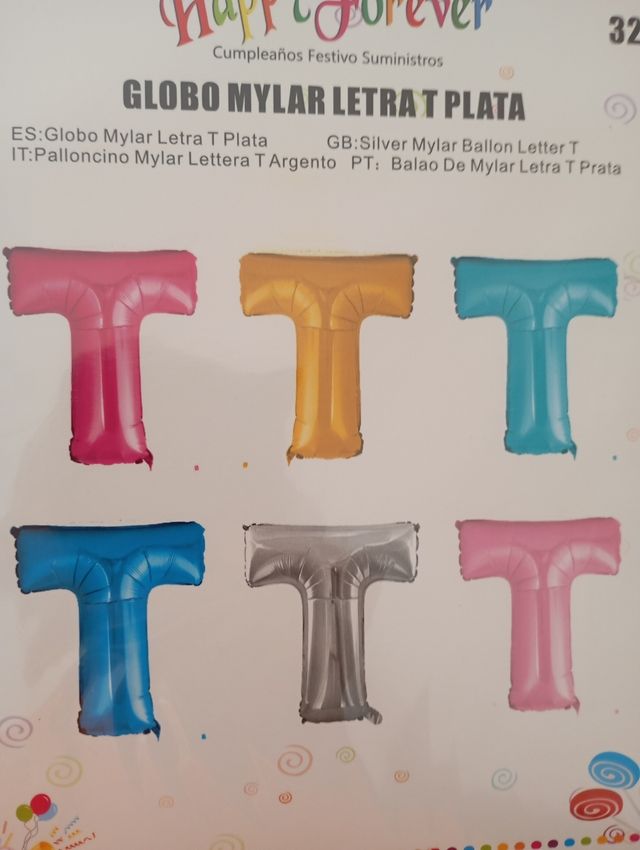 70 Globos de letras Y Números