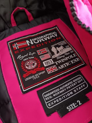 Anorak Geographical Norway Rosa Talla M