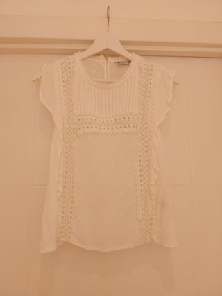 Blusa Stradivarius Blanca