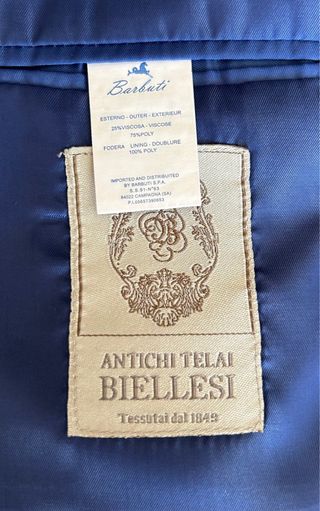 Completo sartoriale Made in Italy blu