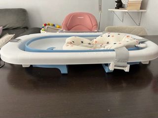 Bañera plegable bebé con termómetro