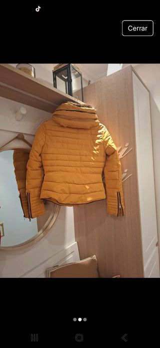 Plumífero Zara Mostaza 