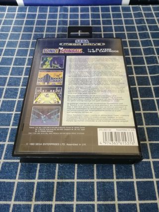 MEGADRIVE SONIC SPINBALL ORIGINAL COMPLETO 