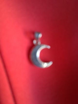 Conjunto Plata 925: Pendiente y Colgante Luna