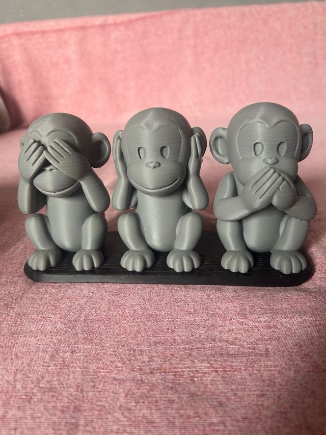 Set 3 Scimmie Non Vedo, Non Sento, Non Parlo