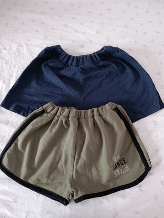 Pantalones de chándal azul y verde