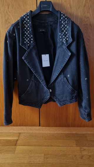 Chaqueta Isabel Marant Negra Tachuelas