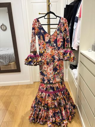 Traje de flamenca canastero